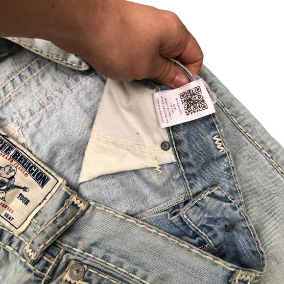 True Religion Jeans Size 36 RICKY SUPER T Blue - Picture 5 of 8